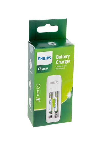 Philips Uyumlu  2 Li Aa & Aaa Nı-cd & Nı-mh Micro Usb Pil Şarj Aleti Ve 2 Adet 700 Mah Aaa İnce Şarjlı Pil Paket