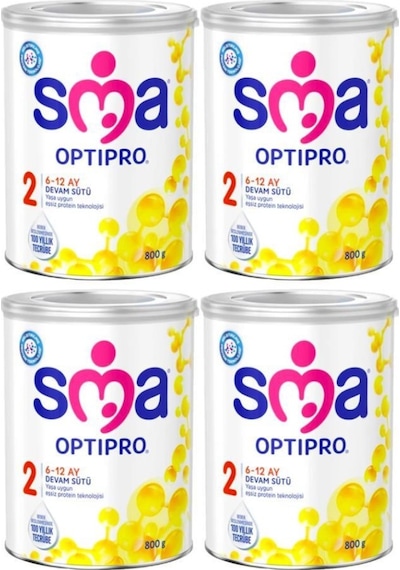 Sma Optipro 2 Devam Sütü 800 G 4 Adet Sma Optipro 2 Devam Sütü 800 G 4 Adet