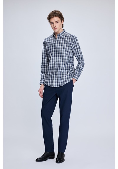 Hatemoğlu Lacivert Slim Fit Kareli Düğmeli Yaka Uzun Kollu Pamuklu Gömlek 19151010014a 410 1964073 Lacivert Hatemoğlu Lacivert Slim Fit Kareli Düğmeli Yaka Uzun Kollu Pamuklu Gömlek 19151010014a 410 1964073 Lacivert