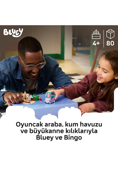 LEGO® Bluey Büyükanneler ile Bingo ve Bluey 11216 - 4 Yaş ve Üzeri Çocuklar için Minifigür İçeren Oyuncak Yapım Seti (80 Parça)