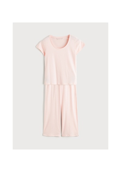Lcw Dream Pembe U Yaka Modal Karışımlı Kadın Pijama Takımı