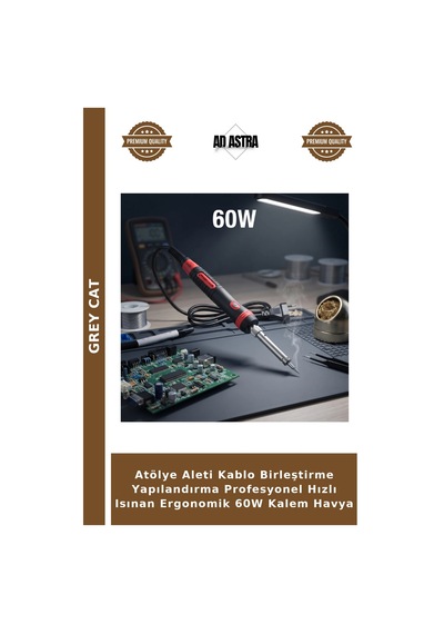 Atölye Aleti Kablo Birleştirme Yapılandırma Profesyonel Hızlı Isınan Ergonomik 60w Kalem Havya