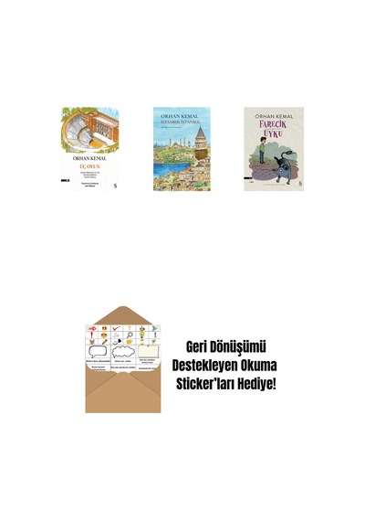 Üç Oyun + İstanbul İstanbul Ciltli + Farecik Uyku + Okuma Sticker'ları