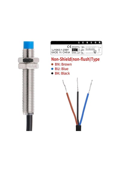LJ10A3-1-Z/BY 6-36V 1mm PNP NO Endüktif Mesafe Sensörü