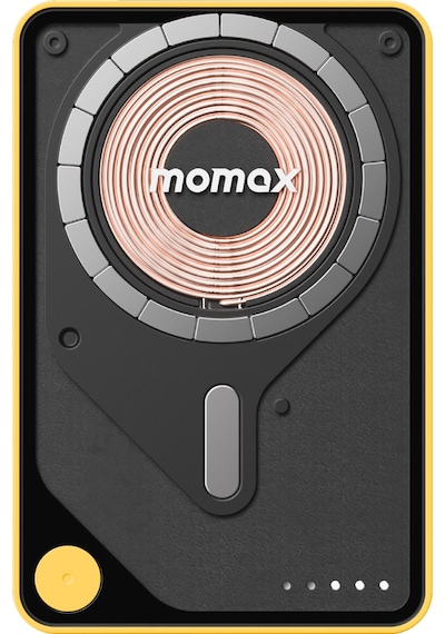 Momax IP131HKY Power X Pro+Magnetic Wireless 5000 mAh Standlı + USB-C Kablo Powerbank Sarı