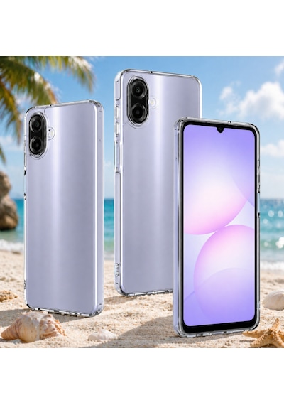 Samsung Galaxy A07 İle Uyumlu Kılıf Şeffaf Kamera Korumalı 3d