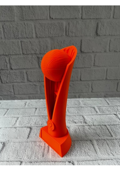 23cm Turuncu Basketbol Kupa Biblo Modern Ödül Dekor Ürünü