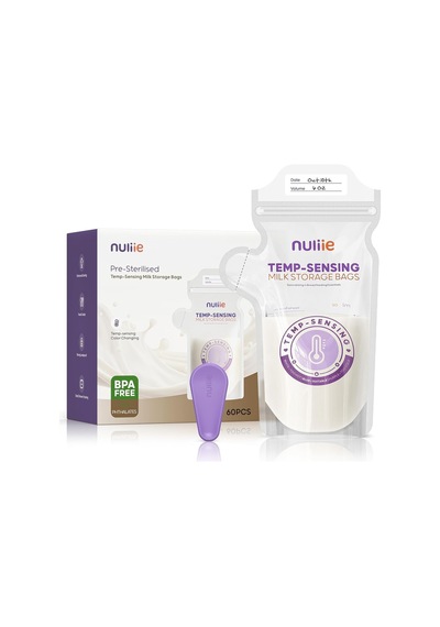 Nuliie 60 Adet Göğüs Sütü Saklama Torbası, 180ml, Kilitli Klips, Sızdırmaz, Bpa Içermeyen, Emzirme Aksesuarları