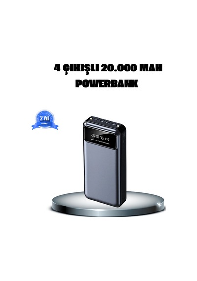 Northcity 20000 Mah Hızlı Şarjlı Powerbank - 4 Çıkışlı Ve Led'li Güvenli Batarya