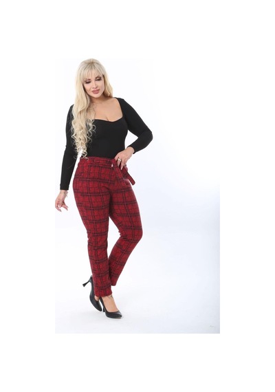 Sea Queen Kadın Büyük Beden Yüksek Bel Kuşaklı Desenli Kaşkorse Pantolon Kırmızı Ekoseli - 691783498 Kırmızı Ekoseli Sea Queen Kadın Büyük Beden Yüksek Bel Kuşaklı Desenli Kaşkorse Pantolon Kırmızı Ekoseli - 691783498 Kırmızı Ekoseli