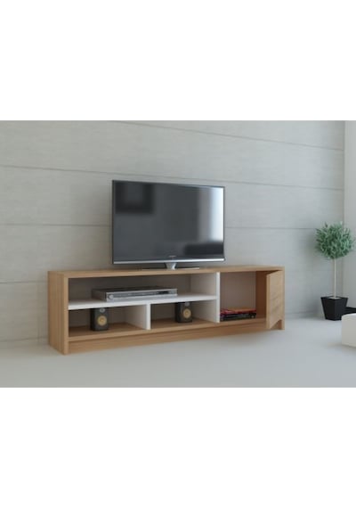Tv Ünitesi Elips 101 Beyaz Teak