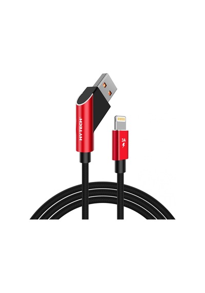 Hytech Hy-X315 3A Apple Uyumlu iPhone  Lightning 1M. Siyah Şarj Kablosu