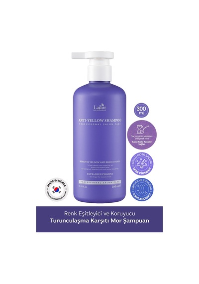 Lador Renk Eşitleyici ve Koruyucu Turunculaşma Karşıtı Mor Şampuan LADOR Yellow Shampoo 300 ML