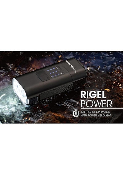 Moon Rigel Power 2600 Lümen Bisiklet Ön Far Aydınlatma Siyah