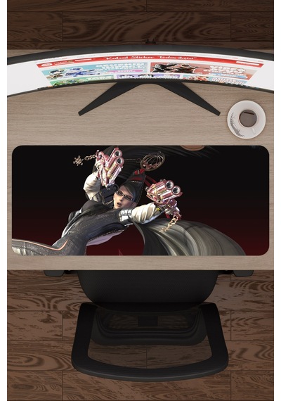 Bayonetta Kaymaz Dikişli Kauçuk Oyuncu Mousepad V3 - 70x30 Xl Gaming Mouse Pad Fare Altlığı