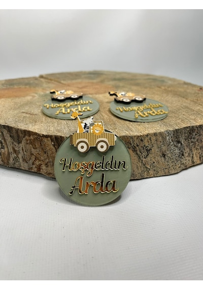Mr. Home Safari Konsept Pleksi Magnet-doğum Hediyelik Pleksili Magnet-