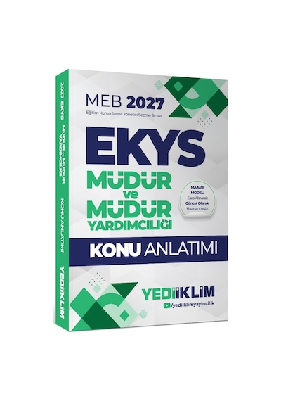 Yediiklim Yayınları 2027 Meb Ekys Müdür Ve Müdür Yardımcılığı Konu+soru+5 Deneme Seti-170298