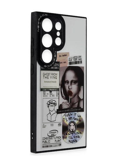 Newface Samsung Galaxy S23 Ultra Kılıf Mirror Desenli Kapak - Mirror - 2 Çok Renkli