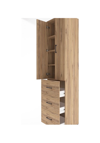 Hyperion Dolap 4 Raflı 3 Çekmeceli 2 Kapaklı 60x44x243 Çam-çam Çam Hyperion Dolap 4 Raflı 3 Çekmeceli 2 Kapaklı 60x44x243 Çam-çam Çam