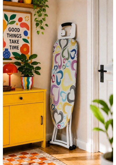 Pionny Keçeli Ütü Masası Kılıfı - 55x140 Cm - Amour Çok Renkli