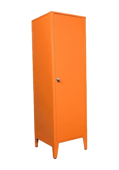 Alfafonet Ziglat Serisi Kilitli Metal Home Office Dolabı Metal Kapaklı Turuncu Ral 2004 450x1500x450 Mm