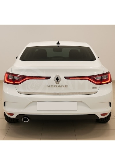 Renault Megane 4 Krom Bagaj Alt Çıtası 2016 Üzeri P. Çelik Sedan Uyumlu