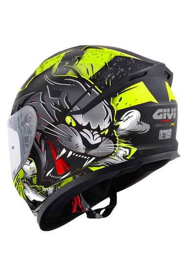Givi 50.x Wild Kapalı Motosiklet Kaskı Mat Sarı - Siyah