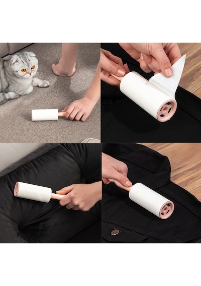Porsima 3106 Kedi Köpek Tüy Toplayıcı Rulo + 8 Adet Yedek Rulo So