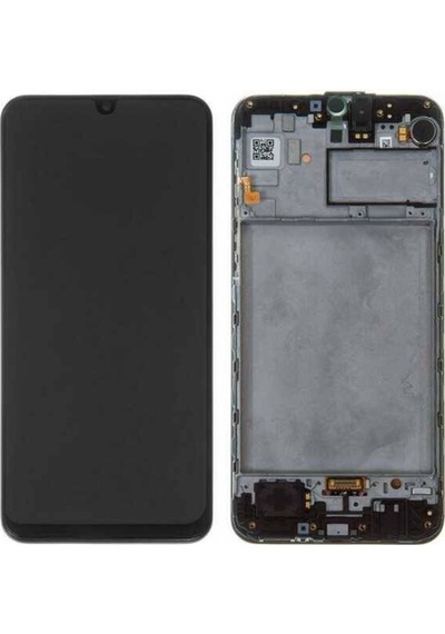 Te Samsung Uyumlu M21 M215 Çıtalı Lcd Ekran Dokunmatik