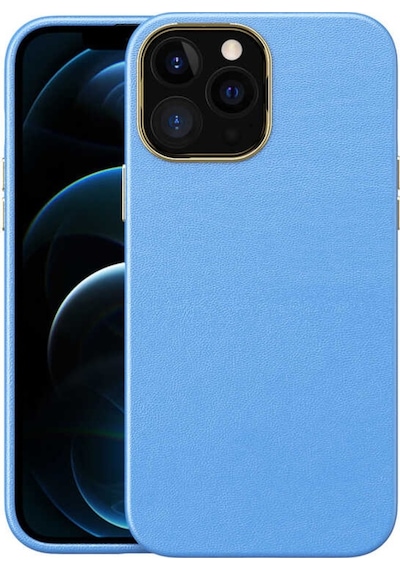 Apple Uyumlu iPhone 12 Pro Max Kılıf Zore Natura Suni Deri Kılıf