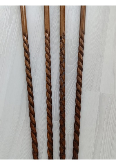 Özel 100 Cm Baston Ceviz Oymalı Lüks Sağlam Kaliteli Baston