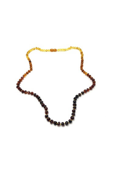 Sertifikalı Yetişkin Kehribar Kolye 60 Cm Unisex Çok Renkli