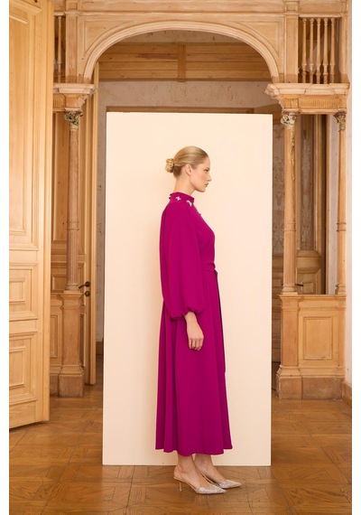 Senna Laura Dress Fuşya Fuşya