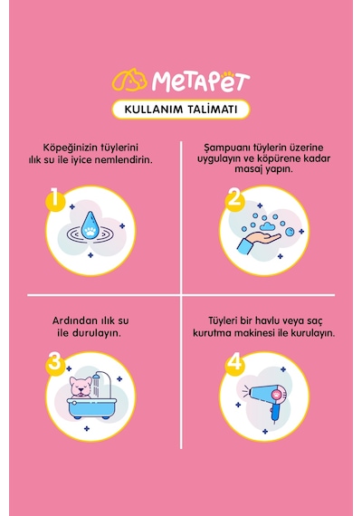 Metapet Tüy Sağlığı İçin Hassas Ciltli Yavru Köpek Şampuanı Koku Giderici 250 ML