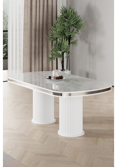 Canisa Galya Serisi Lak Panel 90x168 Sabit Beyaz Mermer Desen Mutfak Masası Beyaz Mermer Masa Krom Pvc Canisa Galya Serisi Lak Panel 90x168 Sabit Beyaz Mermer Desen Mutfak Masası Beyaz Mermer Masa Krom Pvc