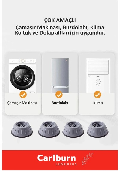 Özel Üretim Gürültü Engelleyici Titreşim Önleyici Kauçuk Çamaşır Bulaşık Makinesi 20 Adet Ayak Pedi