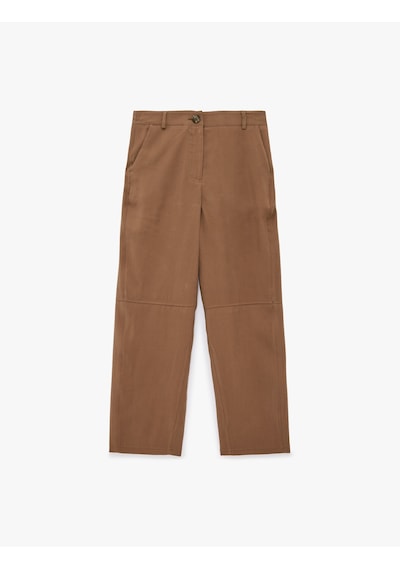 Koton Viskon Cupro Kumaş Beli Lastikli Cepli Düz Bol Paça Pantolon Kahverengi 6sak40141ew Kahve Koton Viskon Cupro Kumaş Beli Lastikli Cepli Düz Bol Paça Pantolon Kahverengi 6sak40141ew Kahve