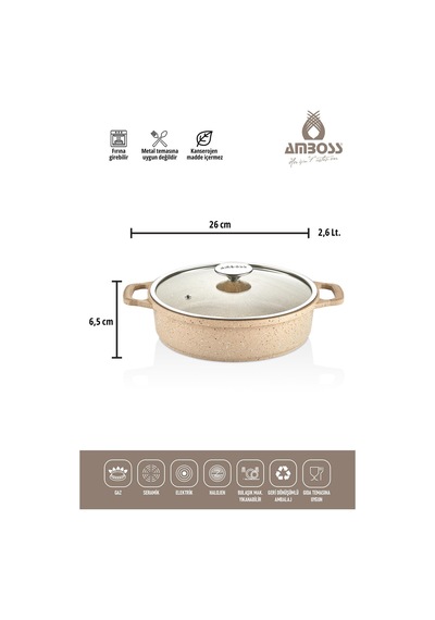 Amboss Montana 3 Parça Granit Set Cappucino Diğer