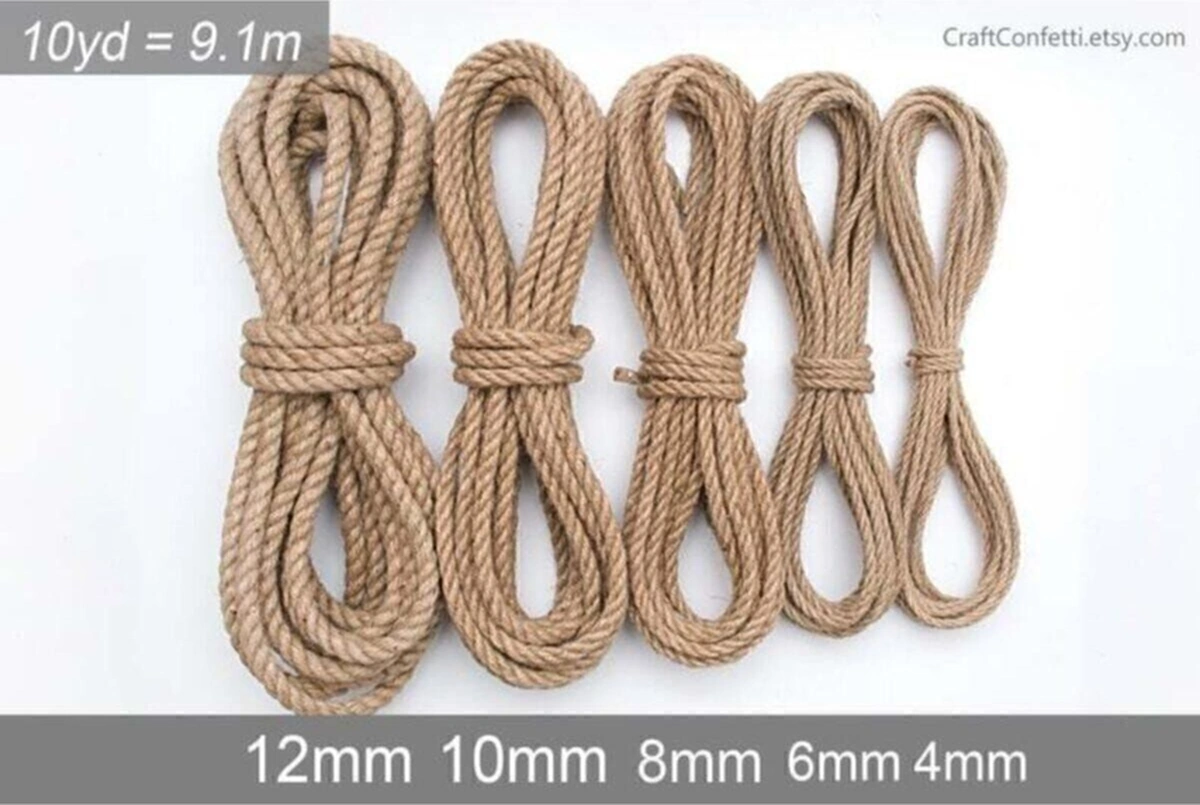 3 Mm 100 Metre Jüt Halat Ip Dekoratif Hasır Ip Kendir