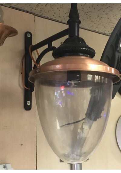 Meşale Bakır Cam Başlık E27 Duy Büyük Boy Diğer