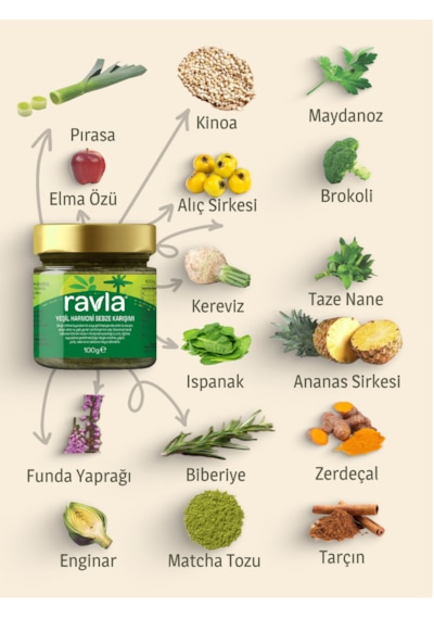 Ravla Yeşil Harmoni Sebze Karışımı - 100g