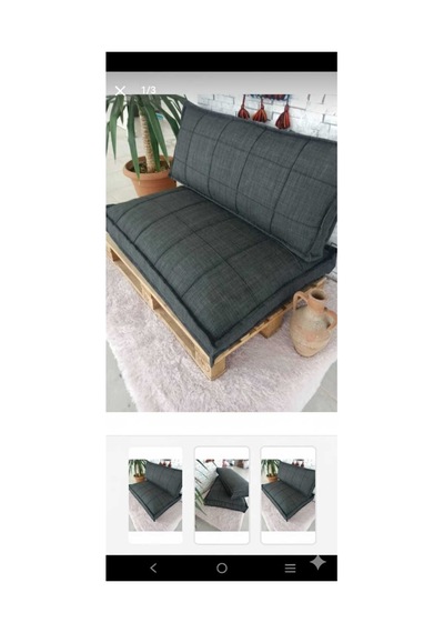 Yer Minderi Palet Minderi 60x100 Yeşil