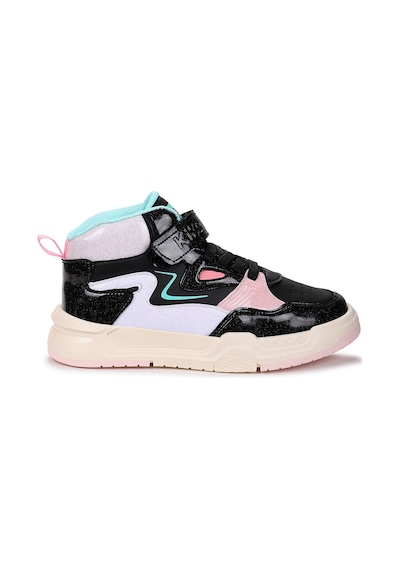 Kiko Kids Hayka-3 Cırtlı Kız Çocuk Spor Ayakkabı Siyah - Su Yeşili Siyah - Su Yeşili