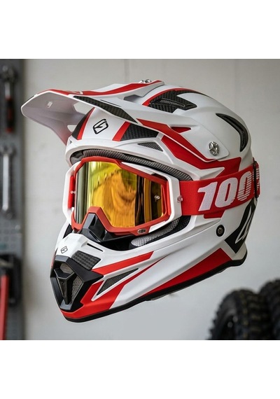 Mtr38x Kırmızı Motosiklet Cross Gözlük Polikarbonat Lens Motocross Gözlüğü Profesyonel