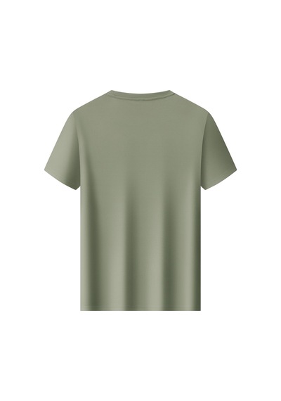 New Performance Premium Basic T-shirt 86.3% Nylon 13.7% Spandex Yeşil