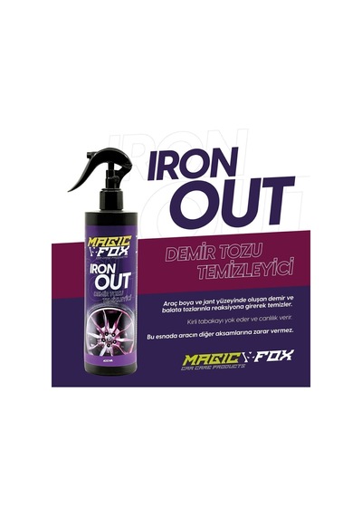 Magicfox Demir Tozu Temizleyici Ve Lastik Parlatıcı Seti 2 X 400 Ml
