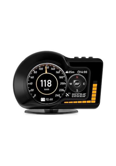 F15 Hud Obd Obd2 Dijital Kilometre Rpm Su Sıcaklığı Basınç Hararet Araç Veri Ekranı Head Up Dis