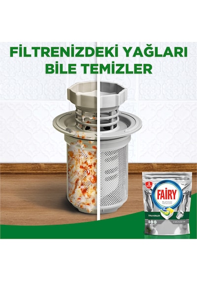 Fairy Platinum Limon Kokulu Bulaşık Makinesi Deterjanı 2 x 90 Tablet