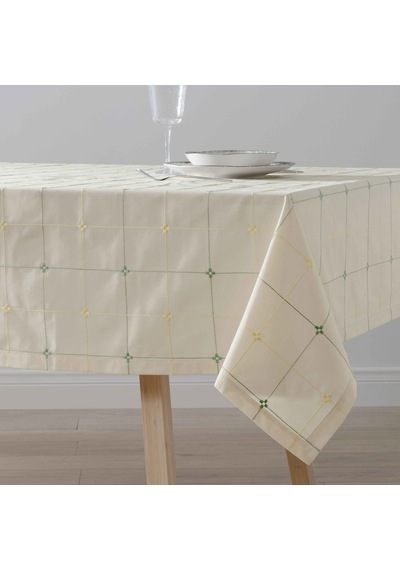 Linens Square 150x300 Cm Masa Örtüsü Ekru-renkli Çok Renkli