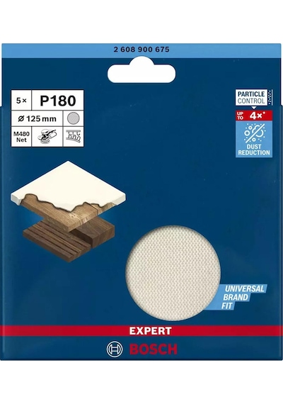 Bosch M480 125 Mm 180 Kum Elek Telli Ağ Zımpara 2608900675